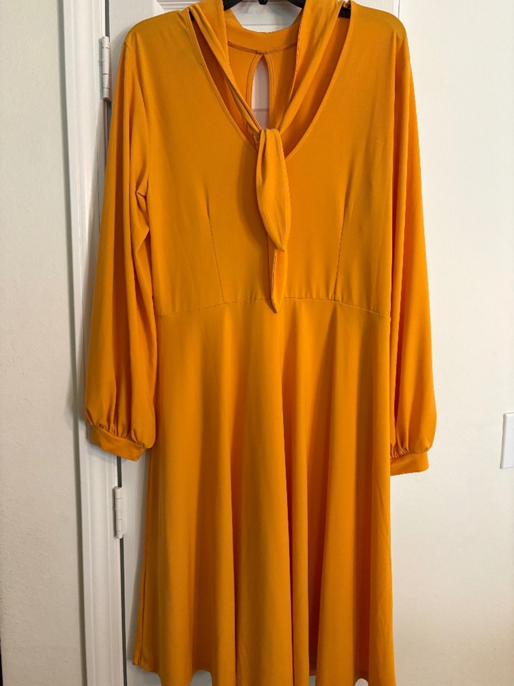 Eloquii Gorgeous bright yellow midi dress